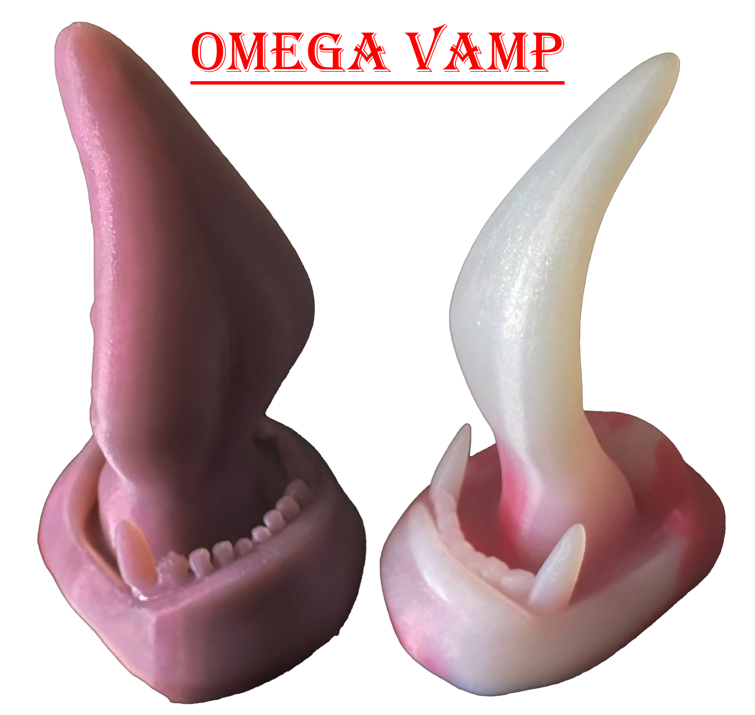 OMEGA Dildo Vampire Licker Tongue 6 inches - Dildo Sex Toy- Mature - Couples Toy- Sextoy