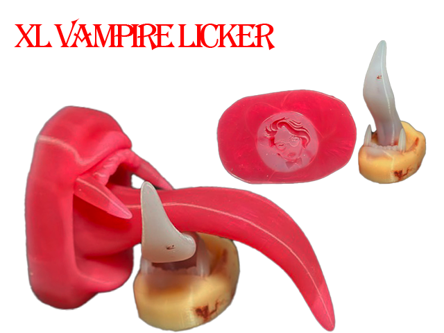 XL Vampire Licker Tongue - Ultimate Teaser Sex Toy - Mature - Vampire Fetish