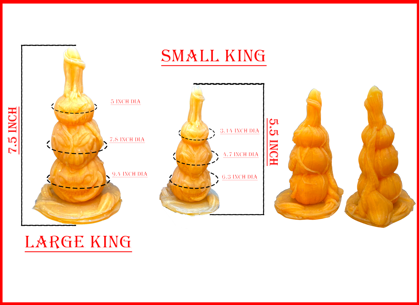 Pumpkin Kings Dildo- Halloween Sex Toy - Anal and vaginal