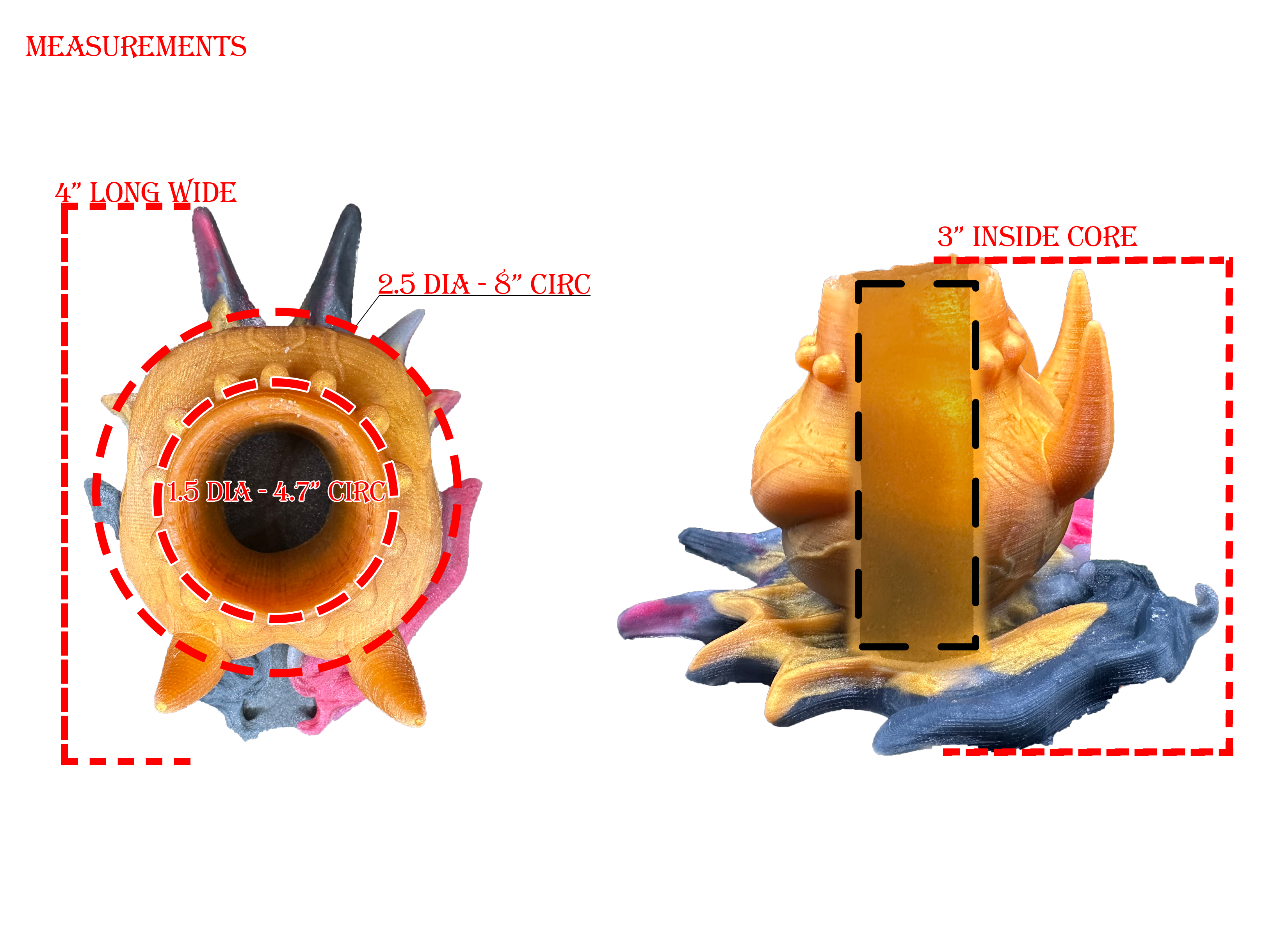 Vampire Wings Knot &amp; Fantasy Dildo Ring