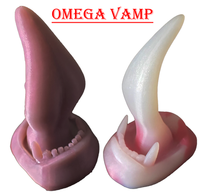 OMEGA Dildo Vampire Licker Tongue 6 inches - Dildo Sex Toy- Mature - Couples Toy- Sextoy