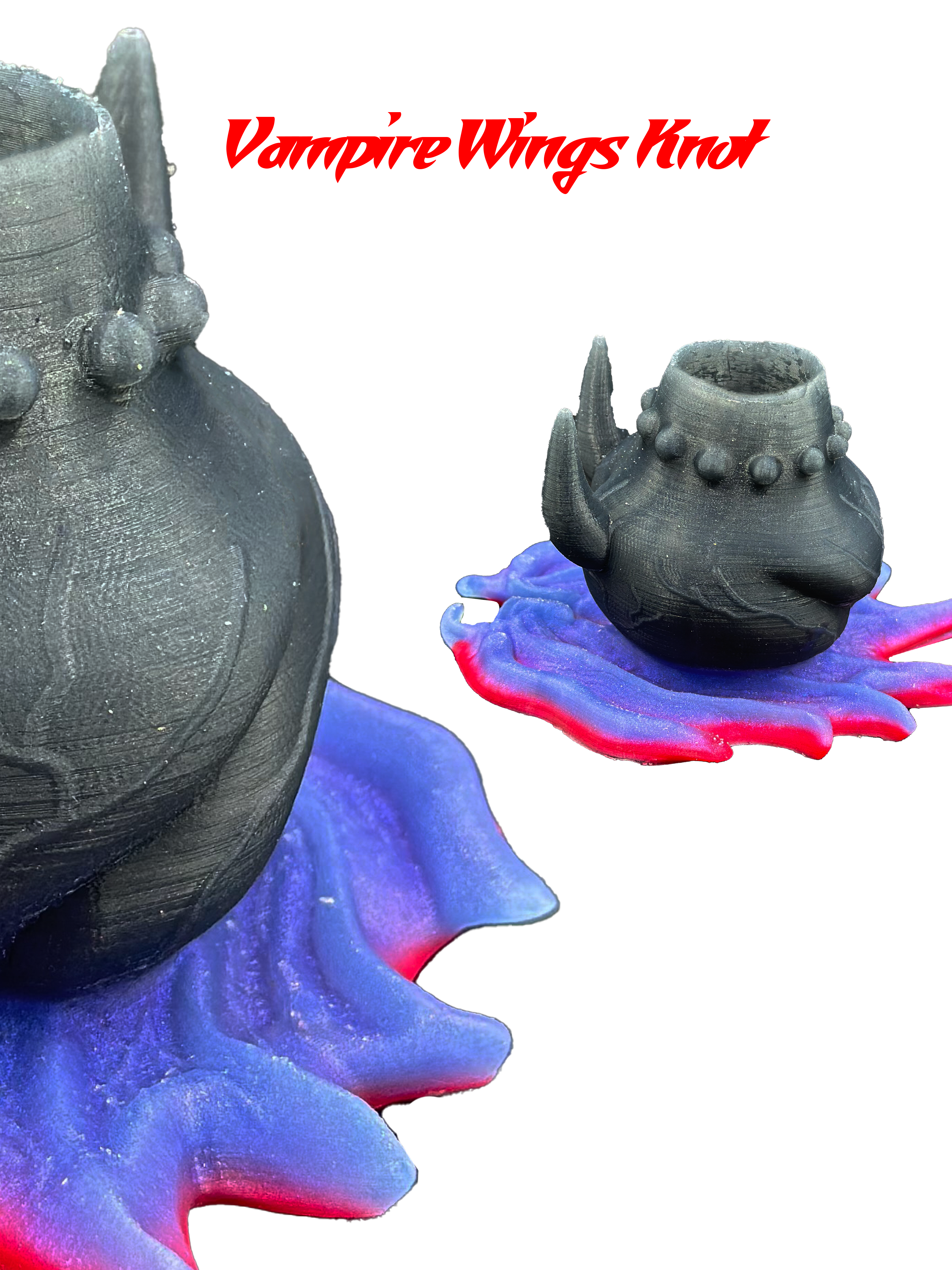 Vampire Wings Knot &amp; Fantasy Dildo Ring