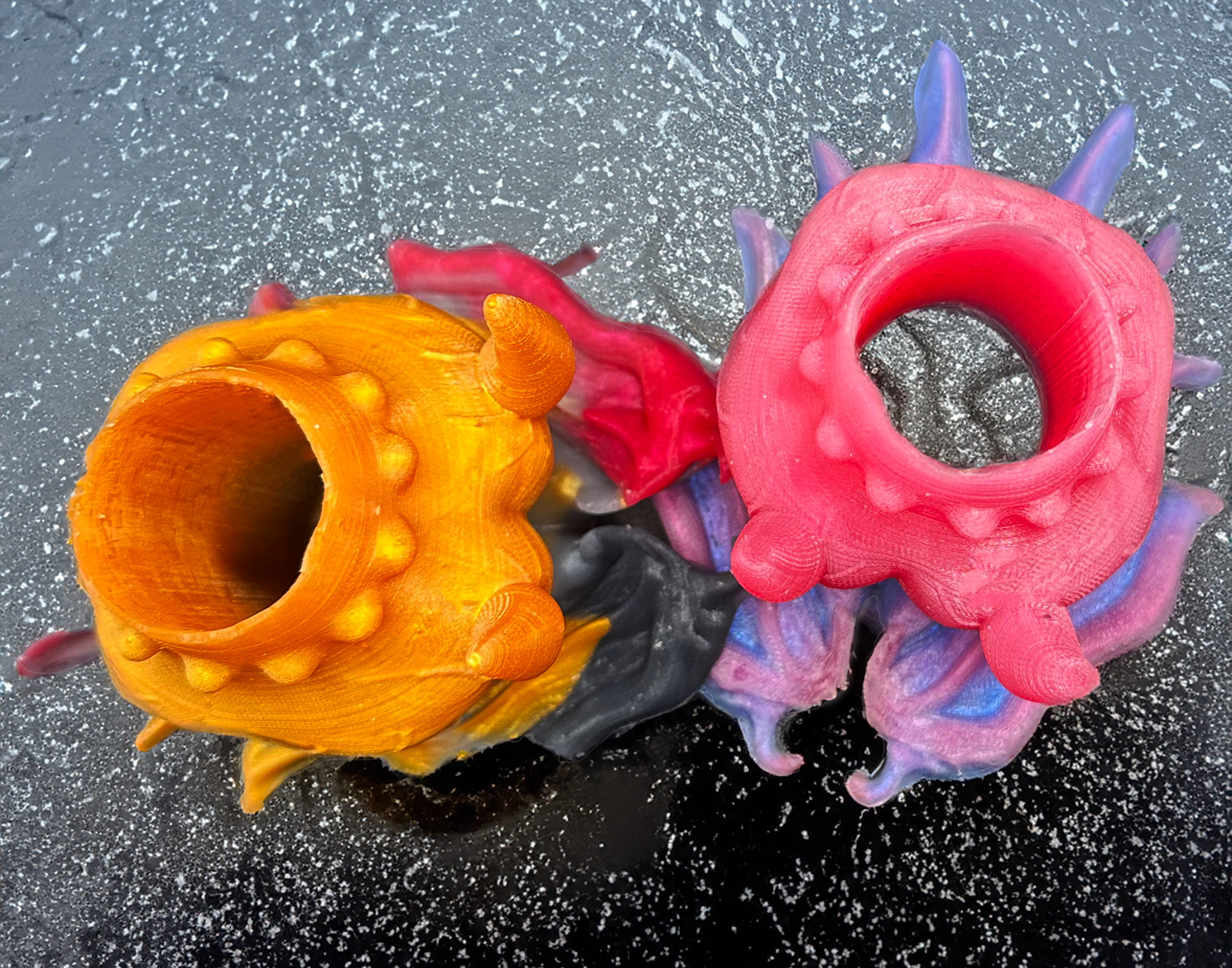 Vampire Wings Knot &amp; Fantasy Dildo Ring