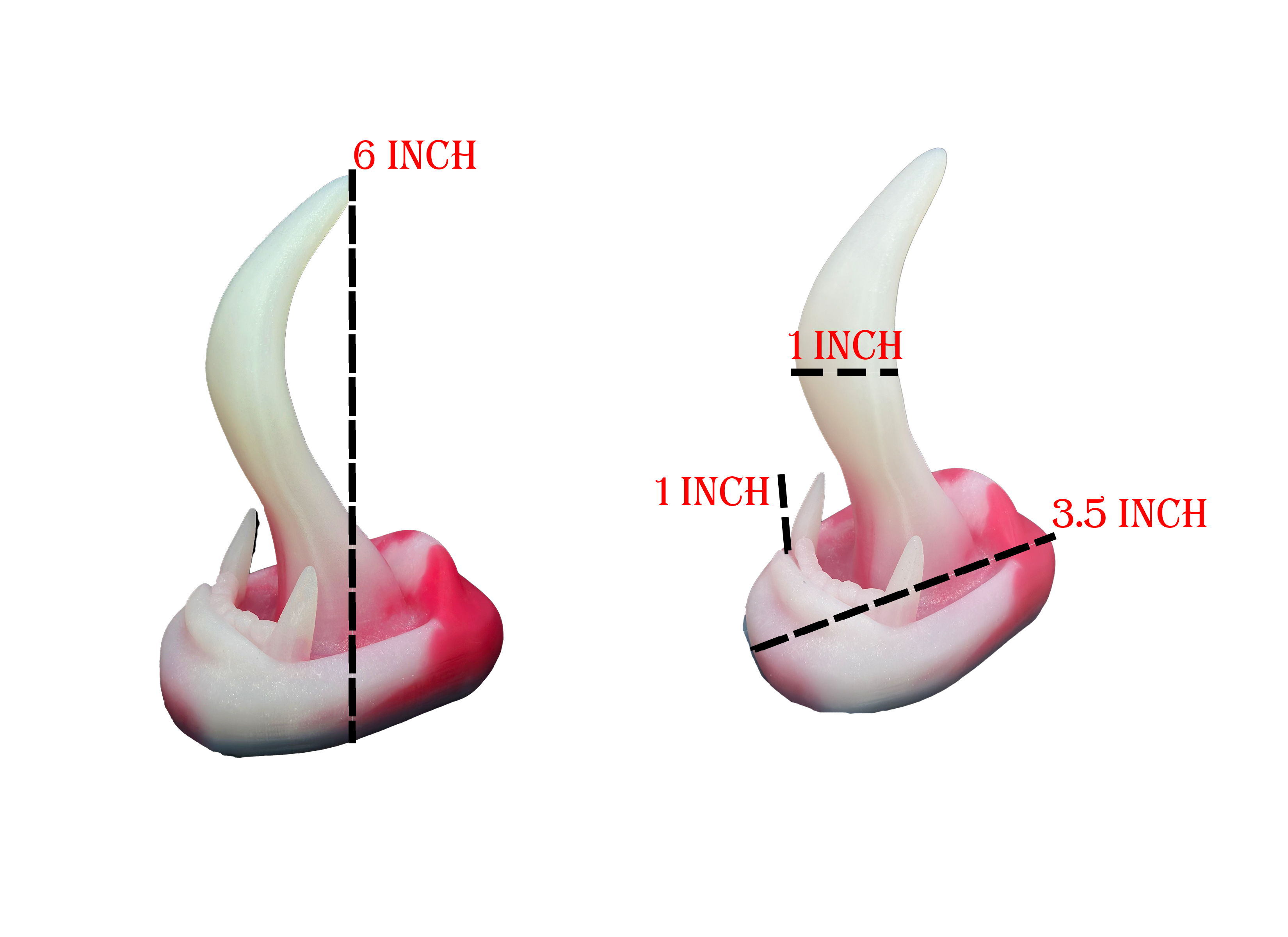 Dildo Red Vampire Licker Tongue - Teaser Sex Toy- Mature - Vampire Fetish Active Restock requests: 0