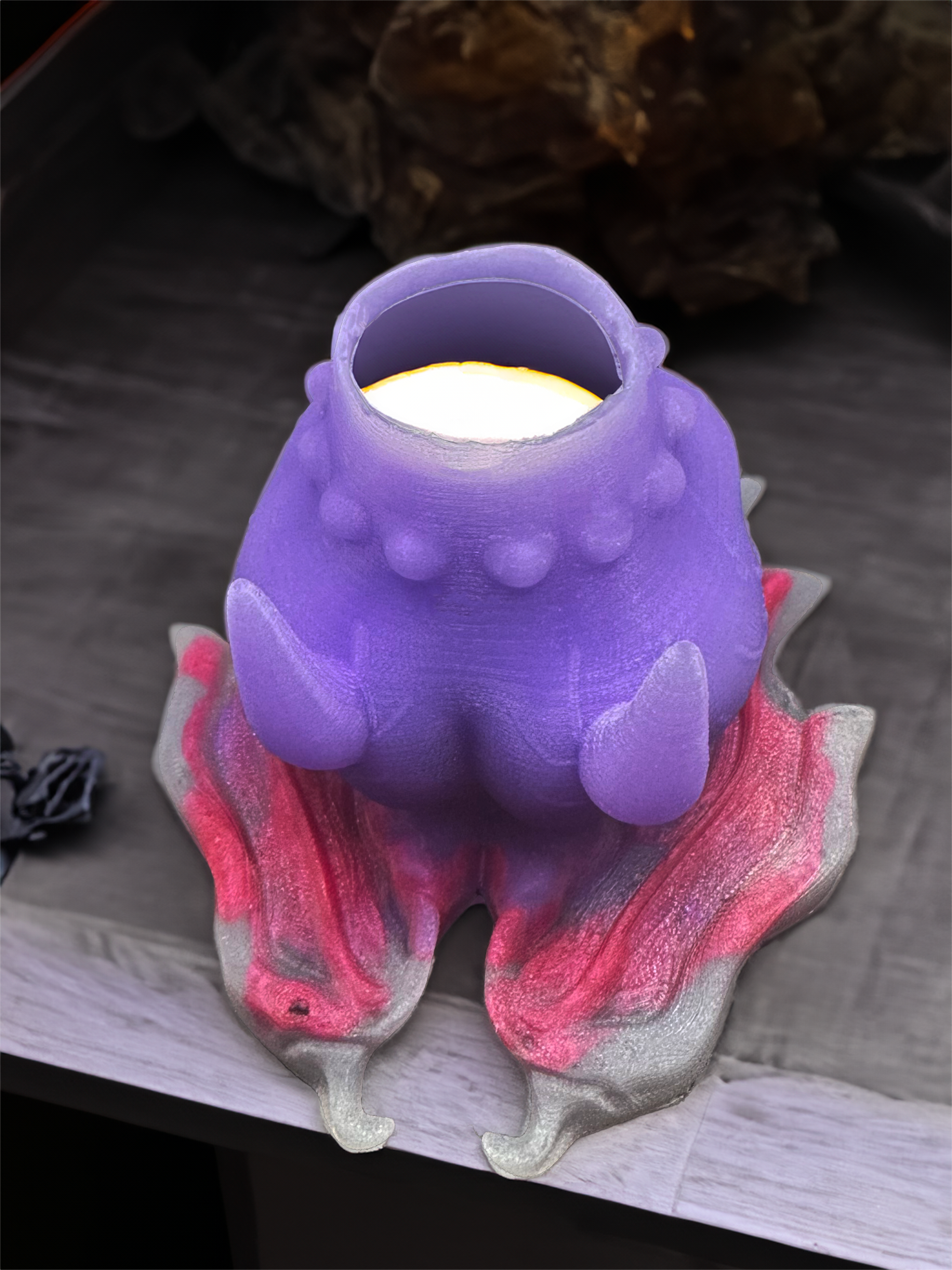 Vampire Wings Knot &amp; Fantasy Dildo Ring