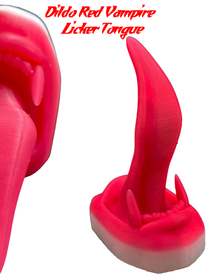 Dildo Red Vampire Licker Tongue - Teaser Sex Toy- Mature - Vampire Fetish Active Restock requests: 0