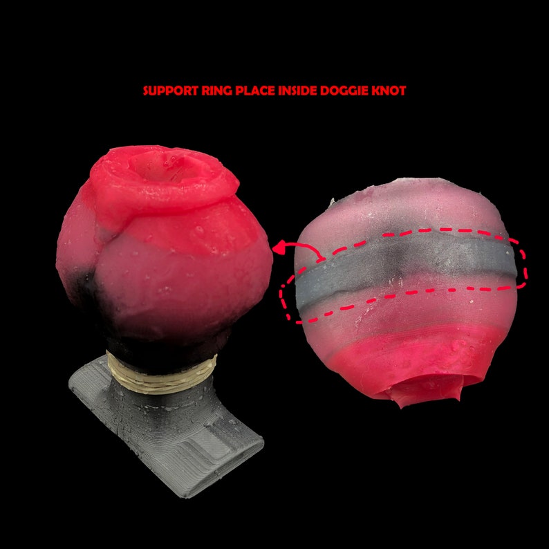 DOGGIE KNOT Enhancer/Cock Ring-Now Add SUPPORT_ (MEDIUM)