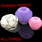Three Guardian KNOTS Ring-Sex toy Couples toys- Men/Dildo Enhancer -Mature